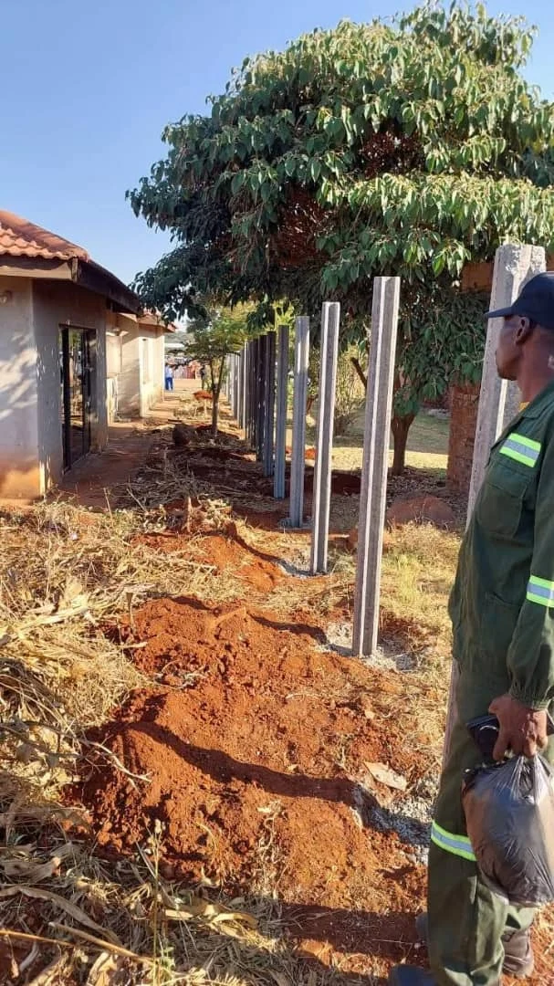 Boundary wall posts and preparation