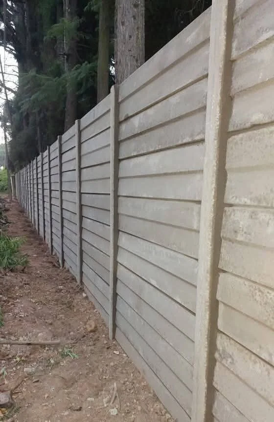 Completed precast boundary wall